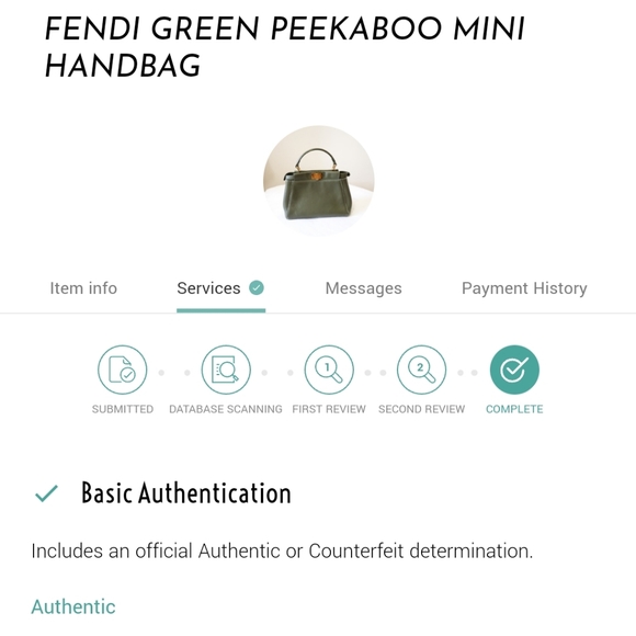 ☆SOLD☆ Fendi Iconic Mini Peekaboo Handbag - Picture 13 of 13